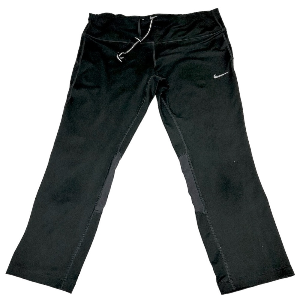 Nike Running dri-fit Crop Black‎ Leggings. Size large